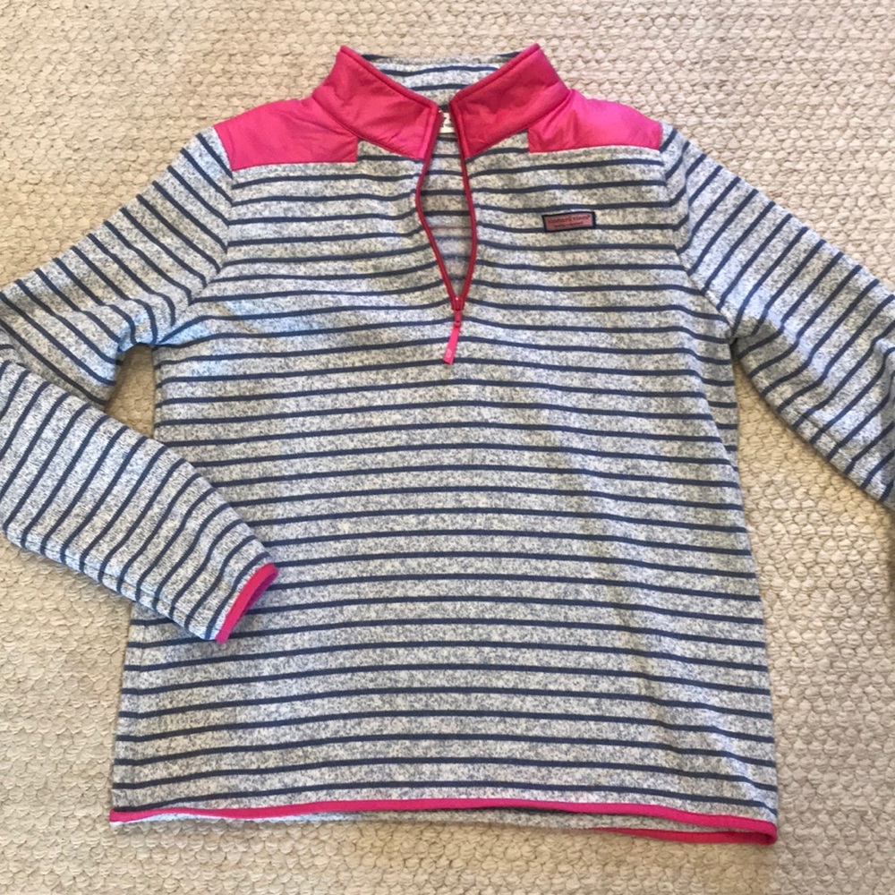 Vineyard Vines Shep Shirt Fleece quarter zip L
